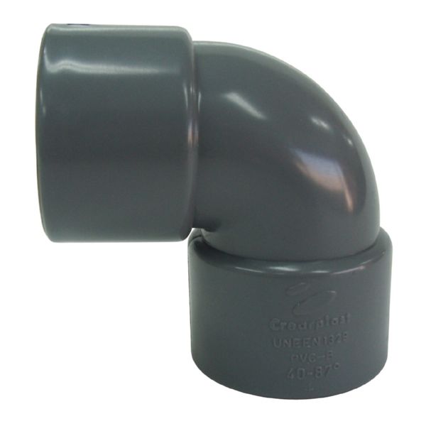 Codo 87&ordm; HH PVC CREARPLAST Crearflex