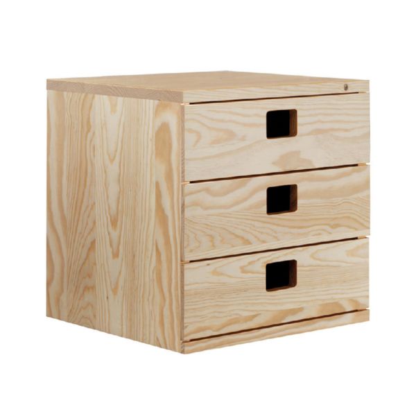 Sistema estanter?a modular de madera