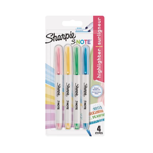 Subrayador Sharpie Note. 4 unidades.