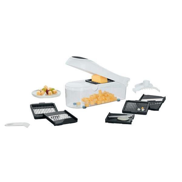 Mandolina con tapa. Cuchillas stainless steel. 6 cortes diferentes. 27