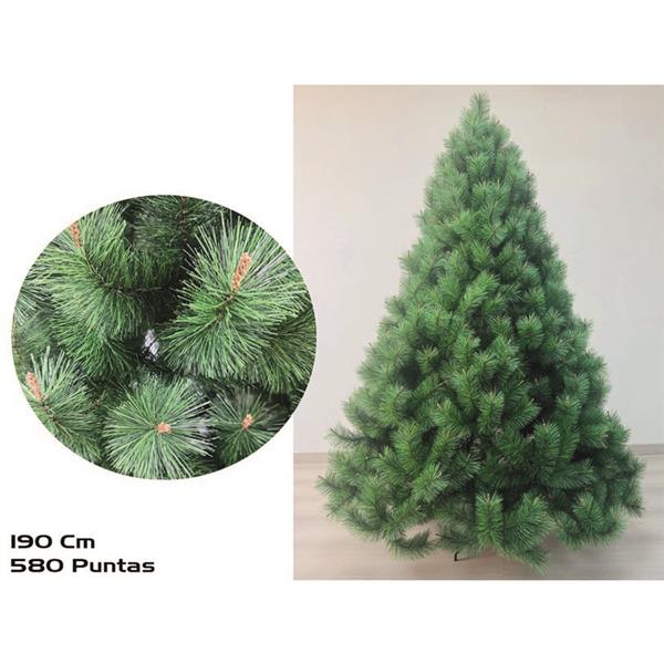 Pino Navidad verde. 190 cm. 580 puntas.