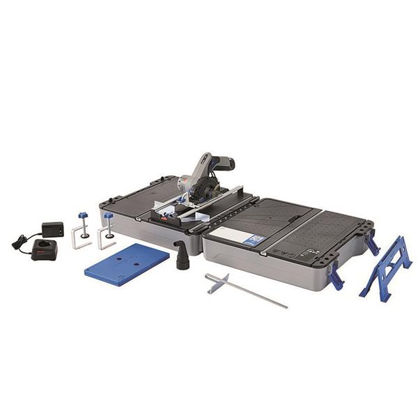 Estacion sierra circular portatil DREMEL blueprint 12V. Maletin con ac