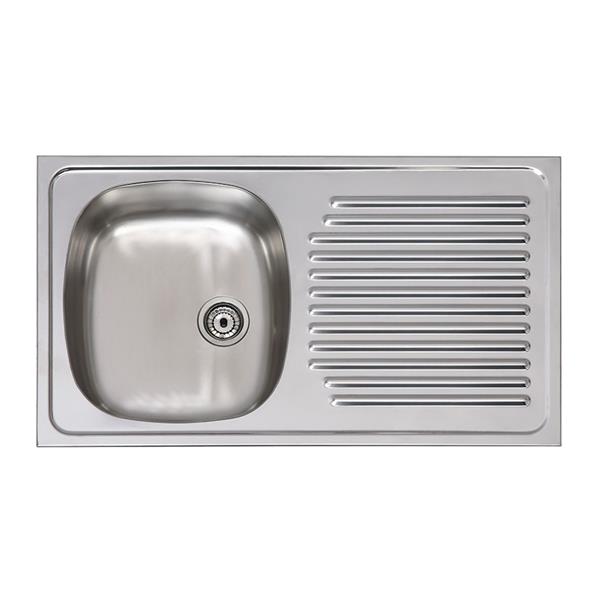 Fregadero acero inoxidable 1S PRACTIC Ares 80x51