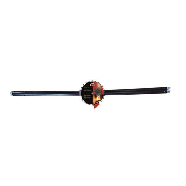 Kit deshollinador acero OKFUEGO. 4 varillas con erizo Oe 250 mm. 5,6 m