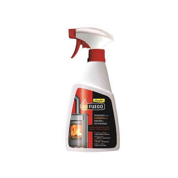 Pistola limpia cristales estufa y chimeneas. 500 ml. Base espuma.