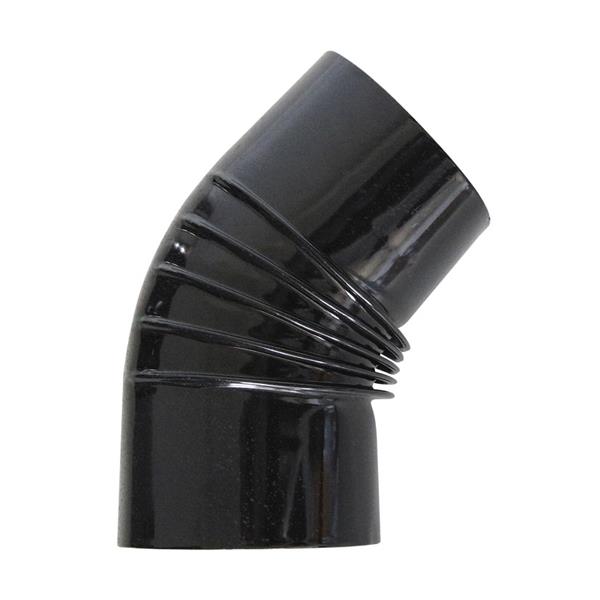 CODO 45(o) VITRIFICADO NEGRO Oe120