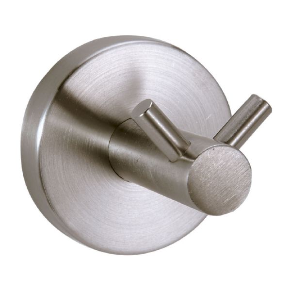 Accesorios ba&ntilde;o Satin. Colgador doble