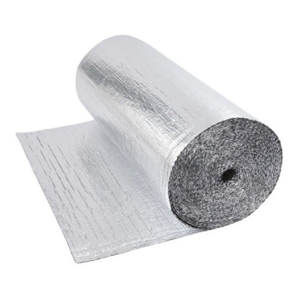 Ailamiento termico refectivo (alum/burbuja/alum 4 capas) 1.2x5m