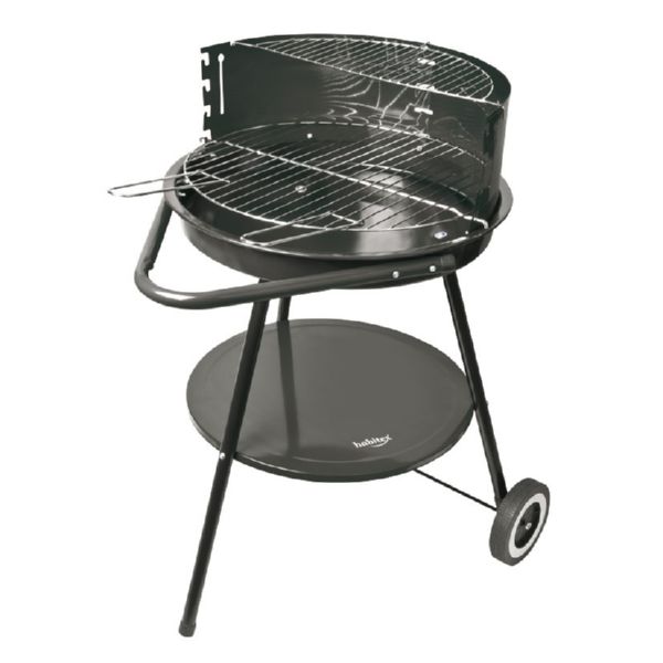 Barbacoa carb&oacute;n con ruedas Supergrill 45. Parrilla &Oslash; 45 cm.