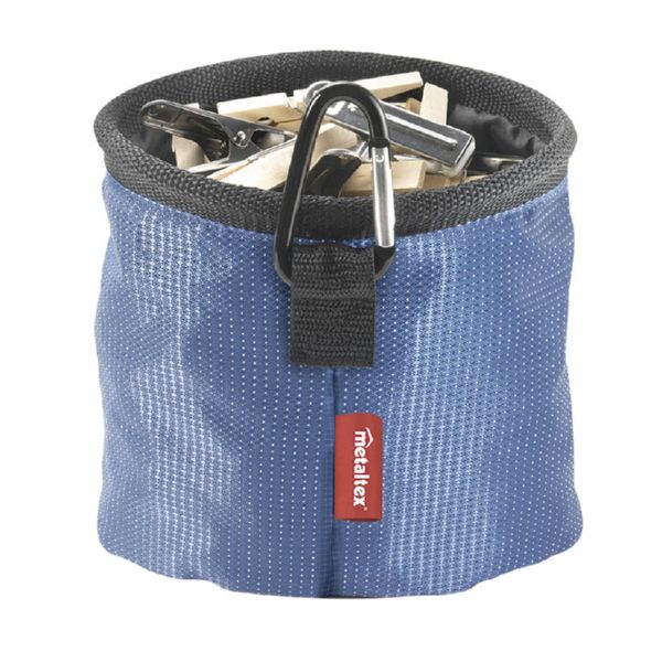 Bolsa portapinzas con mosquet&oacute;n colgador