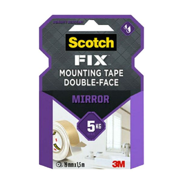 Cinta doble cara Mirror Mounting 19 mm x 1,5 m