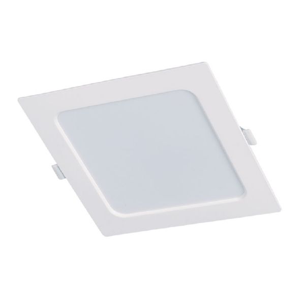Downlight cuadradado Led DUOLEC Oporto II, empotrar 6500K 12W blanco