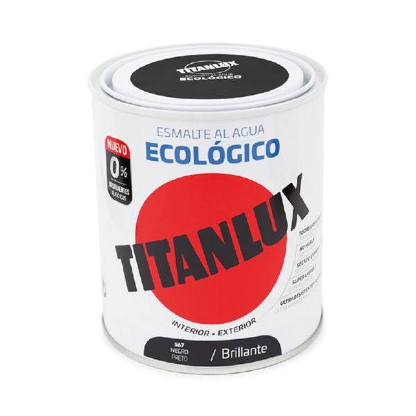 TX ESMALTE ECO BTE NEGRO 750ML TITAN
