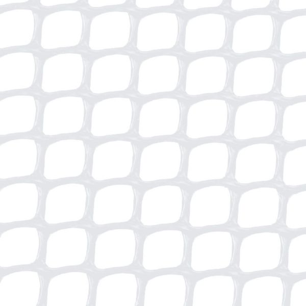 Malla cuadrada 10x10 blanco. 25 m. 300 gr/m2