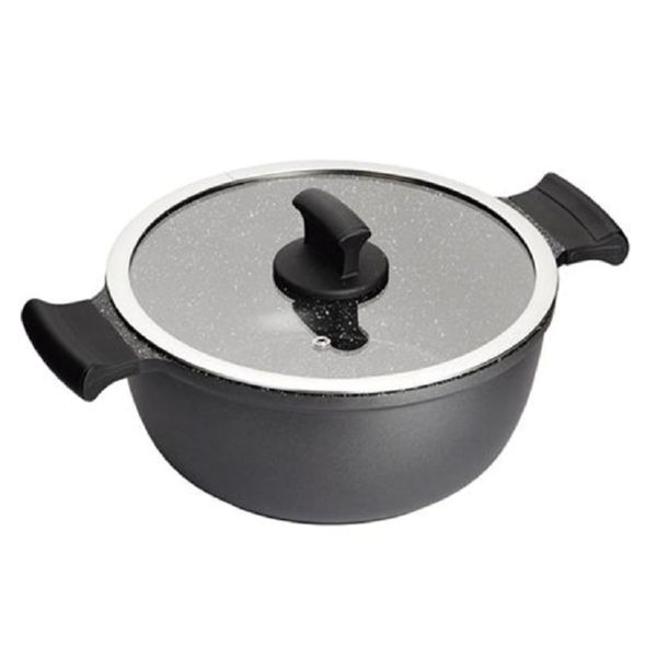 Serie Absolut Black. Cacerola alta 28 cm.