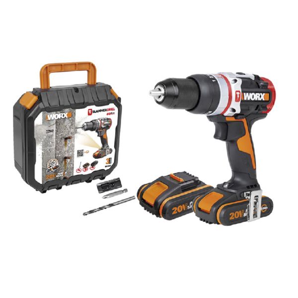 Taladro percutor WX354 20V Active Hammer 2 bat 2.0Ah