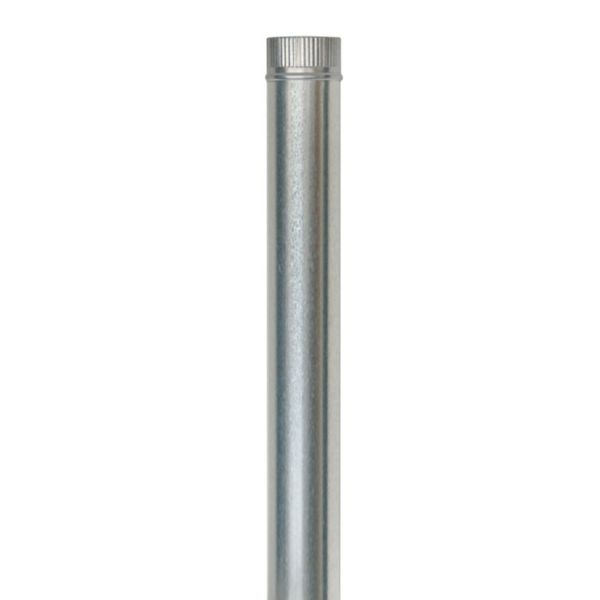 TUBO LISO GALVANIZ 1 M. RIZADO. &Oslash; 150 MM