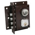 CILINDRO ESPECIAL LLAVE SERRETA CON TIRADOR IZQ MARRON (CE-LS-T)