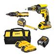 Kit DEWALT PLADUR 18V XR ATORNILLADOR, BATERIAS, ACCESORIOS DCK620D2B
