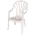 Sillon monoblock Alto. Blanco.